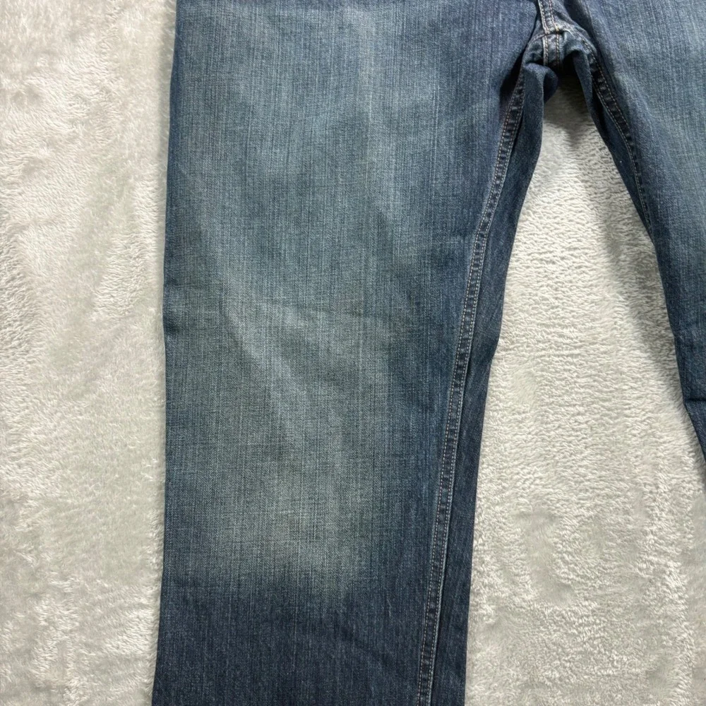 Arizona Jean Co Jeans Mens 42x32 Blue Straight Leg Medium Wash 100% Cotton Denim